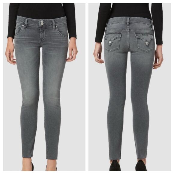 Hudson Collin Skinny Jeans with Flap Pockets Womens Size 25 Slate Gray - Picture 1 of 10